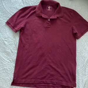 Gap Men’s Modern Pique Polo - Merlot/ Burgundy
